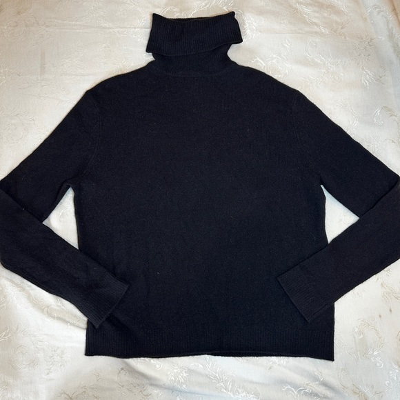 %100 Cashmere Designer Reformation Jeans Turktleneck Sweater - Picture 5 of 13